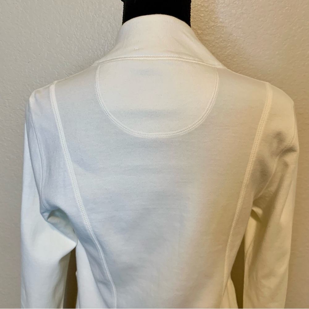 Fresh Produce Warm-Up Sweat Track Jacket Starfish Zipper Pull White Size Small - Picture 9 of 16